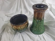 Vintage RRP Co. Robinson Ransbottom Roseville Jardiniere Pot & Stand, very rare picture
