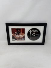 AKON SIGNED AUTOGRAPH TROUBLE CD FRAMED PSA/DNA COA LOCKED UP LONELY RARE picture