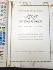 New International Atlas of the World War History Edition Hardcover, 1948 picture