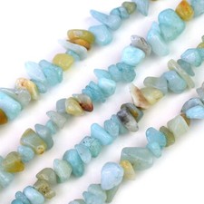 Natural Amazonite Chip Beads 32” Strand 5~8mm Jewelry Making Bulk Loose picture