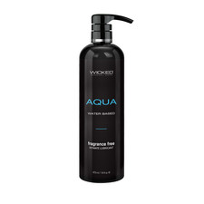 Wicked Aqua Fragrance Free Lubricant - 16 oz Water Based Lube picture