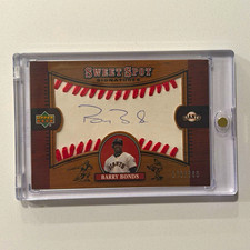 Upper Deck 2007 Sweet Spot Signatures Barry Bonds #BB Auto 170/380 Giants picture