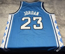 NWT Youth Michael Jordan #23 North Carolina Elite Limited Jersey Blue Large picture