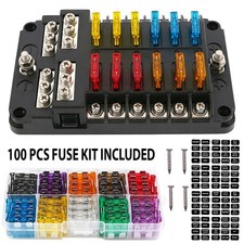 12 Way Blade Fuse Box Block Holder LED Indicator 12V Auto Marine Boat Waterproof picture