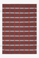 Antique Scandinavian Swedish Kilim Tile Handmade Flat weave Boho Large Area Rug picture