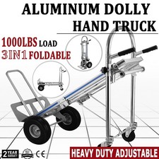Aluminum Convertible Hand Truck 4-in-1 1000 Lbs Capacity Heavy Duty Dolly Cart picture
