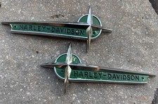 Vtg 1961-1962 Harley Davidson Motorcycle Fuel Tank Emblem Badge picture