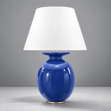 New Christopher Spitzmiller Hans Ceramic Table Lamp in Blue 29