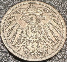GERMANY 1901 - F 10 PFENNIG GERMAN EMPIRE COIN RL3080 picture