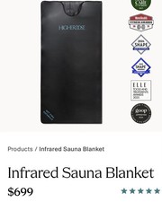 HIGHERDOSE Infrared Sauna Blanket - HigherDOSE Model, ($699.00 value) NEW IN BOX picture