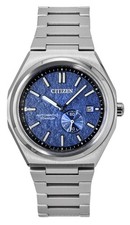 Citizen Zenshin Super Titanium Blue Dial Automatic NJ0180-80L 100M Men's Watch picture