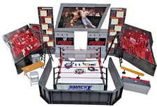 Jakks WWE Wrestling RAW Tables Ladders Chairs Arena Playset Ring WWF John Cena picture