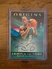 25/26 Panini Origins Kevin Garnett Lights Of The Night On-Card Auto /20 SP picture