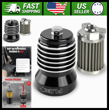 PC Racing Reusable Harley Motorcycle Oil Filter Black Spin-On picture