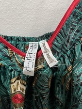 Women’s Vintage Mary McFadden Style 7370 Peacock Feather Slip dress (2785) picture