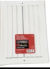 Everbilt 12 in. x 8 in. Aluminum Curved Blade Wall/Ceiling Vent Register 2-Way picture