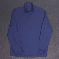Lululemon Metal Vent Tech 1/2 Zip Pullover Mens XL Navy Blue Performance Stretch picture