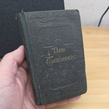 1889 New Testament American Bible Society Pocket size 3.25