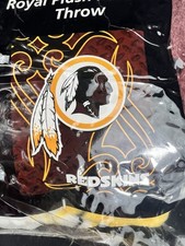 Vintage Washington Redskins Northwest Company Throw Blanket Football 50”x60” picture