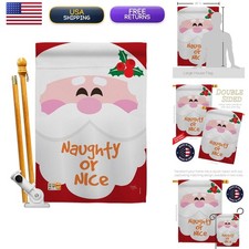 Breeze Decor HS114153-BO Naughty Or Nice Flag Set 28