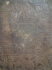 1892 AN ELEGY Written In A Country Churchyard THOMAS GRAY Illust LEATHER Floral picture