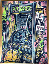 AUTHENTIC PRIMUS POSTER Washington DC AUG 2024 Signed Screen Print AP S/N #/55 picture