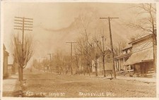 E92/ Salineville Ohio RPPC Postcard Columbiana 1912 Main Street Homes Store 16 picture