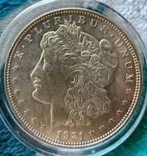 1921 P Morgan Silver Dollar BU Ungraded beautiful  picture