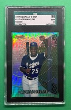 1997 BOWMAN'S BEST ADRIAN BELTRE #117 ROOKIE REFRACTOR SGC 98 GEM 10 picture