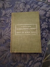 VTG 1905 Book: Selections From Burns's Peoms & Songs, Essay On Burns By Carlyle picture