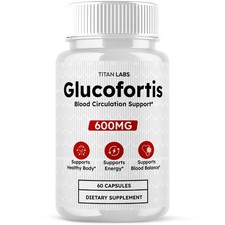Glucofortis Pills Advanced Blood Health Support Formula Gluco Fortis 60 Capsules picture
