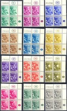 Israel Scott #105-116 • 1955 - The Twelve Tribes Plate Blocks picture