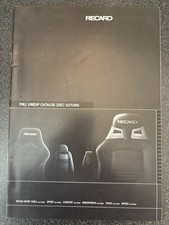 JDM RECARO Seats Catalog Booklet, Japanese 2007 picture