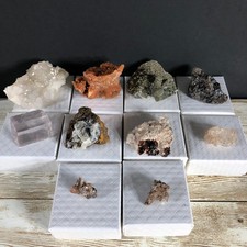 10pcs Topaz Sphalerite Quartz Calcite Garnet Bulk Crystal Mineral Specimen ST21 picture