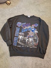Vtg 1991 Super Bowl XXV Sweatshirt XL Nutmeg Giants Bills Crewneck 90s USA Made picture