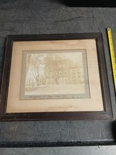 Union College Theta Delta Chi Birthplace Photo & Frame Antique Rare picture