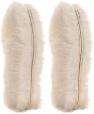 2 Pair Real Pure Sheepskin Luxury Insoles Sheepskin Lambswool Blended Shoe Insol picture