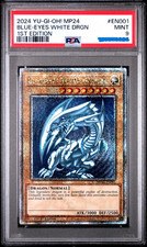 YUGIOH PSA 9 Blue-Eyes White Dragon MP24-EN001 QCR 1st Edition  picture