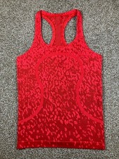 Lululemon Swiftly Tech Racerback Tank Top 2.0 Camo Red Rock Activewear Size 6 picture