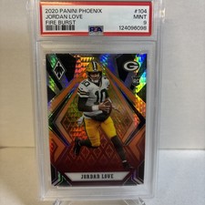 2020 Panini Phoenix - Rookies Jordan Love #104 Fire Burst (RC) PSA 9 Packers RC picture