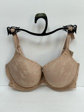 No Boundaries Women's Size 34DD Nude All Over Lace Push Up Bra with Sugarcup NWT picture