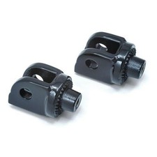 Kuryakyn Footpeg Adapters Splined Gloss Black 8863 picture