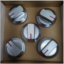 Burner Stove Oven Knobs New 5 PCS DG94‑03500A/Z Fit Samsung DG94‑03950A Silver picture