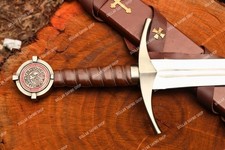 Knight Templar Sword Crusader Medieval Knight Replica Steel Blade with Scabbard picture