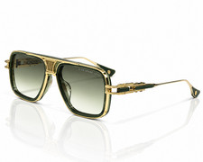DITA Grand-Decade Two DTS460 Sunglasses Green Gold 58-16-137 Full Box Set New picture