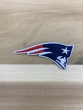 NEW ENGLAND PATRIOTS FOOTBALL IRON ON EMBROIDERED PATCH 3”x1.5” picture