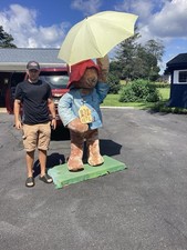 Life Size Store Display Moves Animatronic VTG Paddington Bear Plush Eden Toys picture