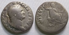 Vespasian AR Denarius AD 73 PONTIF MAXIM Seated Right BMC 98 RIC 546 Roman Coin picture