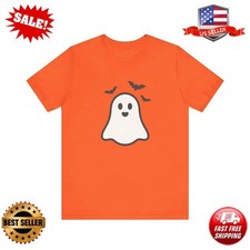 Halloween Ghost Graphic Tee, Unisex T-Shirt, Spooky Shirt, Fall Fashion picture