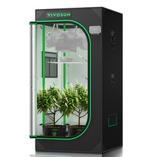 VIVOSUN S224 2x2ft Hydroponic Grow Tent 1680D Indoor Plant Growing 24